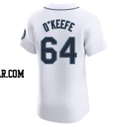 Brian O'Keefe Men's Seattle Mariners White Elite Home Jersey