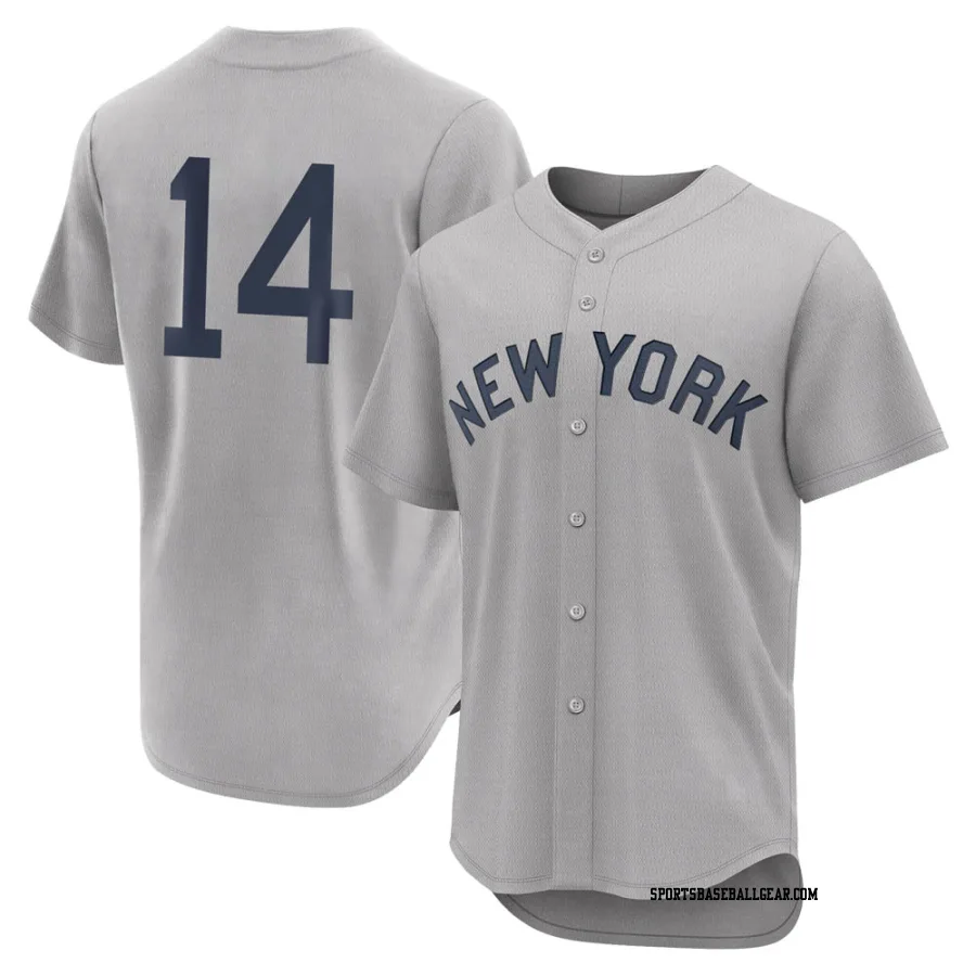 Brian Roberts Men's New York Yankees Gray Authentic 2021 Field of Dreams Jersey