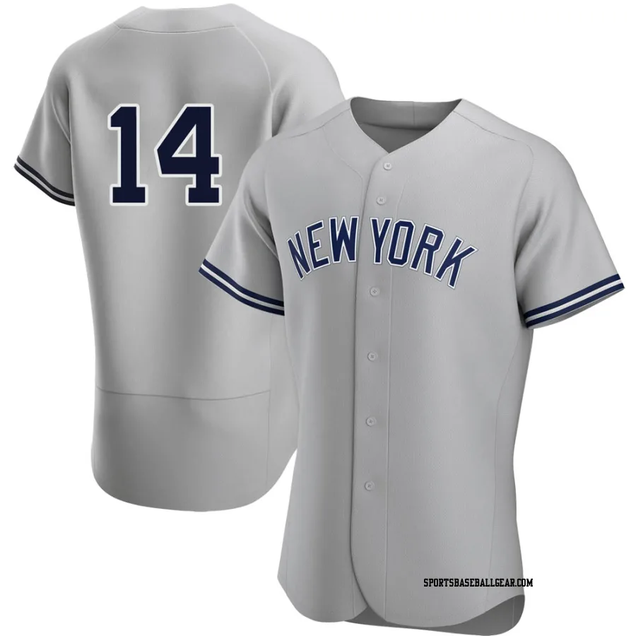 Brian Roberts Men's New York Yankees Gray Authentic Road Jersey