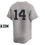 Brian Roberts Men's New York Yankees Gray Limited Away 2nd Jersey