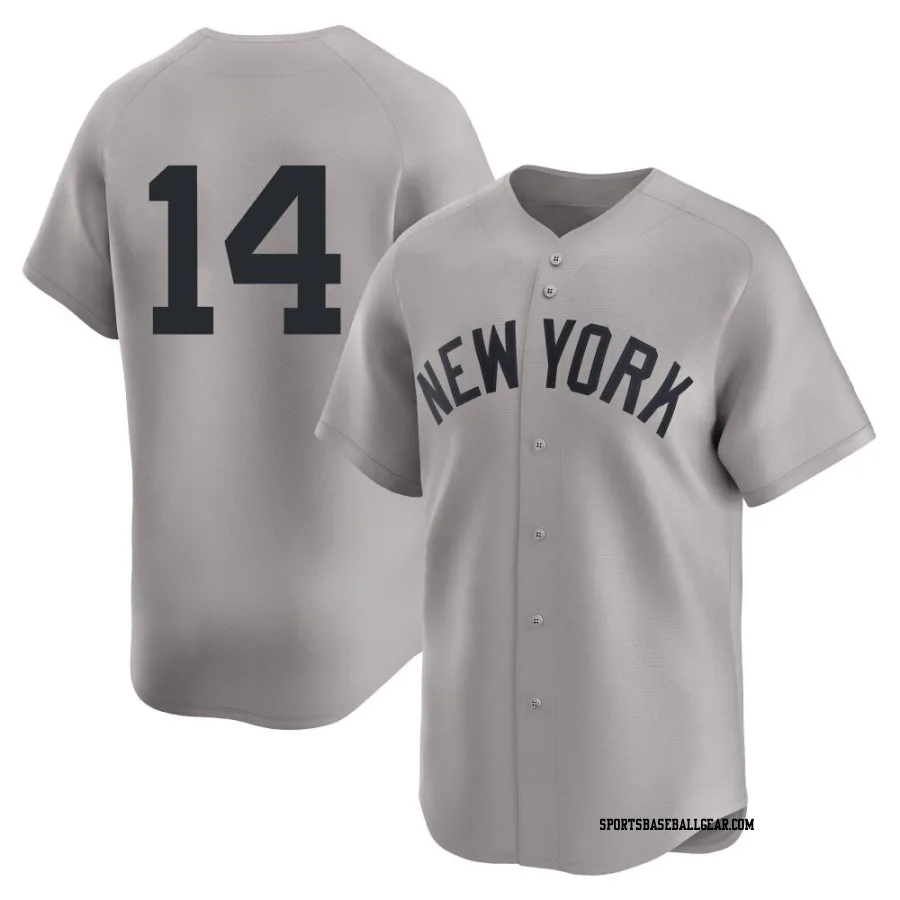 Brian Roberts Men's New York Yankees Gray Limited Away 2nd Jersey