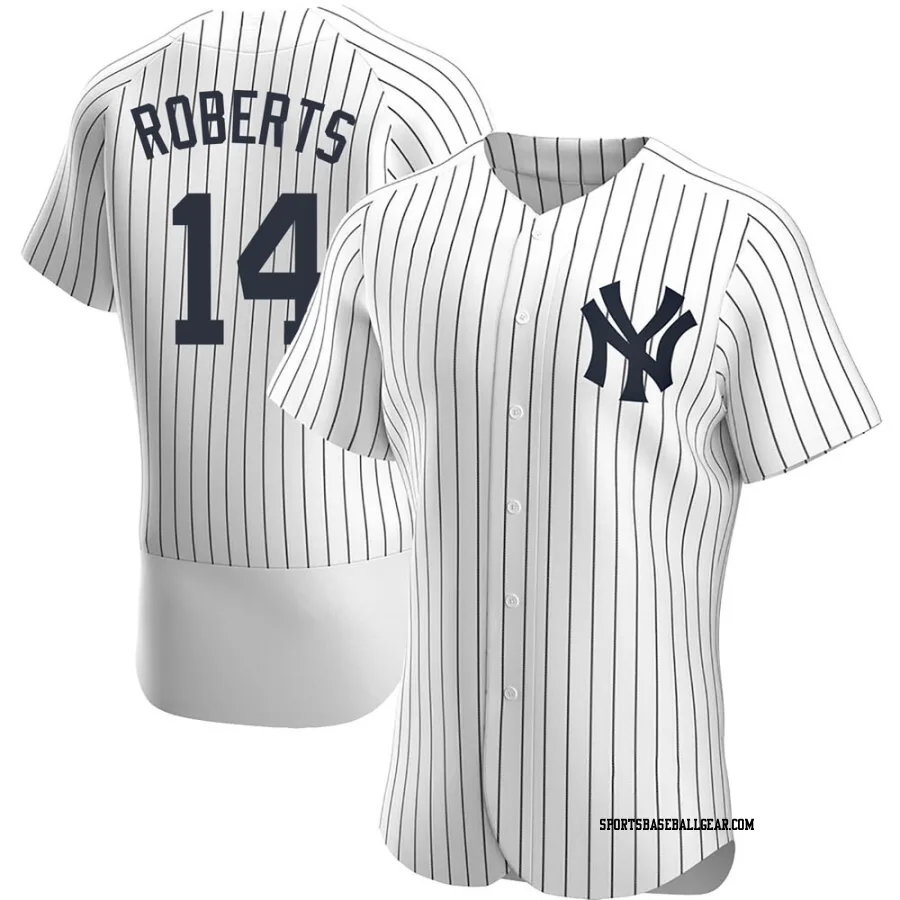 Brian Roberts Men's New York Yankees White Authentic Home Jersey