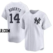 Brian Roberts Men's New York Yankees White Limited Yankee Home Jersey