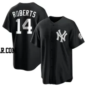 Brian Roberts Youth New York Yankees Black/White Replica Jersey