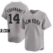 Brian Roberts Youth New York Yankees Gray Limited Away Jersey