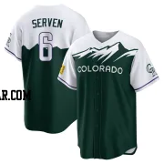 Brian Serven Men's Colorado Rockies Green Replica 2022 City Connect Jersey