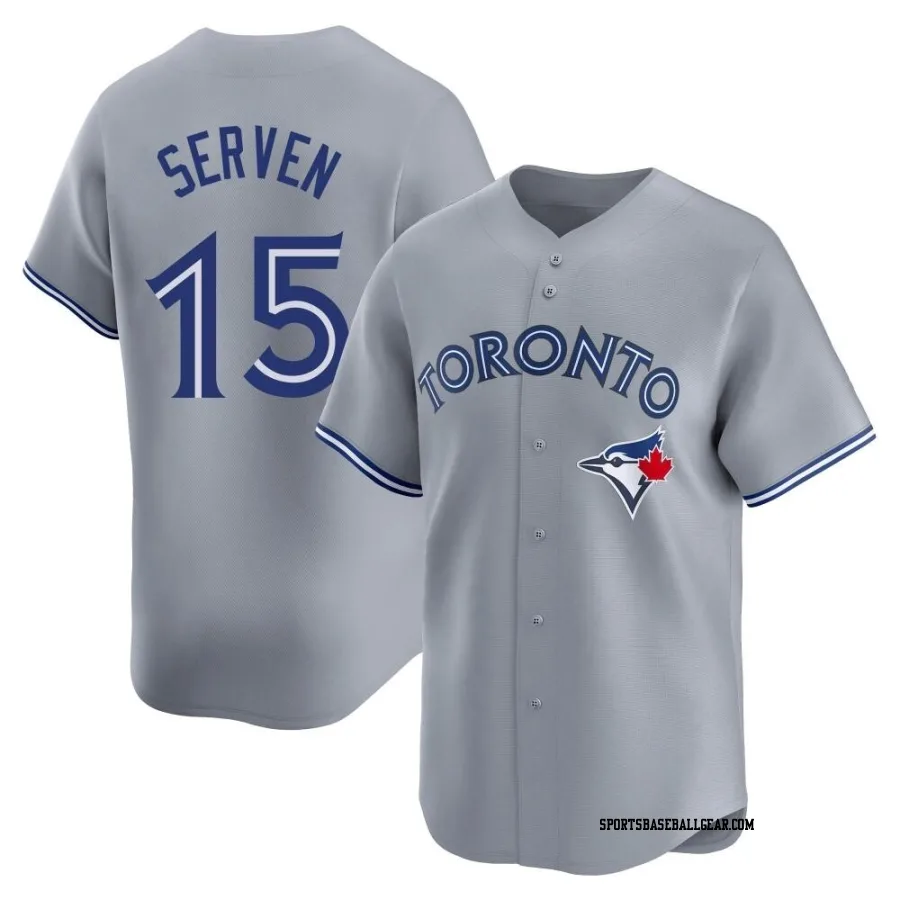 Brian Serven Men's Toronto Blue Jays Gray Limited Away Jersey