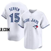 Brian Serven Youth Toronto Blue Jays White Limited Home Jersey