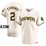 Brice Turang Men's Milwaukee Brewers Cream Limited Home Jersey