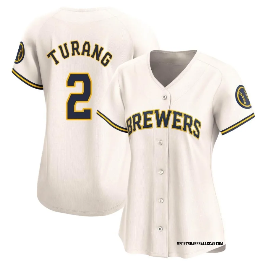 Brice Turang Women's Milwaukee Brewers Cream Limited Home Jersey