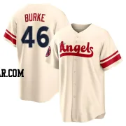 Brock Burke Men's Los Angeles Angels Cream Replica 2022 City Connect Jersey