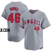 Brock Burke Men's Los Angeles Angels Gray Limited Away Jersey