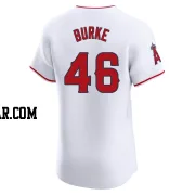 Brock Burke Men's Los Angeles Angels White Elite Home Jersey