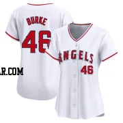 Brock Burke Women's Los Angeles Angels White Limited Home Jersey