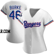 Brock Burke Women's Texas Rangers White Authentic Home 2023 World Series Champions Jersey