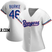 Brock Burke Women's Texas Rangers White Authentic Home Jersey