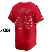 Brock Burke Youth Los Angeles Angels Red Limited Alternate Jersey