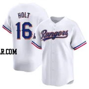 Brock Holt Youth Texas Rangers Gold Limited White 2024 Collection Jersey