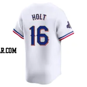 Brock Holt Youth Texas Rangers Gold Limited White 2024 Collection Jersey