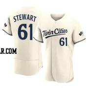 Brock Stewart Men's Minnesota Twins Cream Authentic Alternate 2023 Jersey