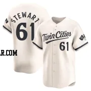 Brock Stewart Men's Minnesota Twins Cream Limited Alternate Jersey