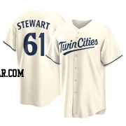 Brock Stewart Men's Minnesota Twins Cream Replica Alternate Jersey