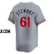 Brock Stewart Men's Minnesota Twins Gray Limited Road Jersey