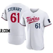 Brock Stewart Men's Minnesota Twins White Authentic Home Jersey