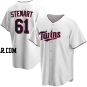 Brock Stewart Men's Minnesota Twins White Replica Home Jersey