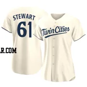 Brock Stewart Women's Minnesota Twins Cream Authentic Alternate Jersey