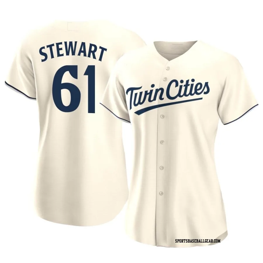 Brock Stewart Women's Minnesota Twins Cream Replica Alternate Jersey