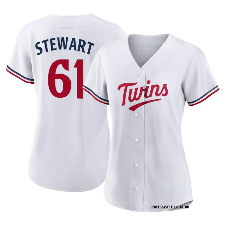 Brock Stewart Women's Minnesota Twins White Authentic Home Jersey