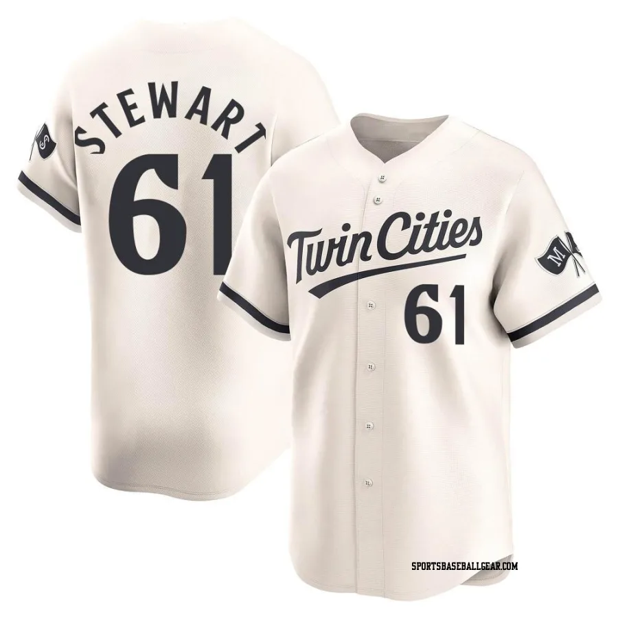 Brock Stewart Youth Minnesota Twins Cream Limited Alternate Jersey