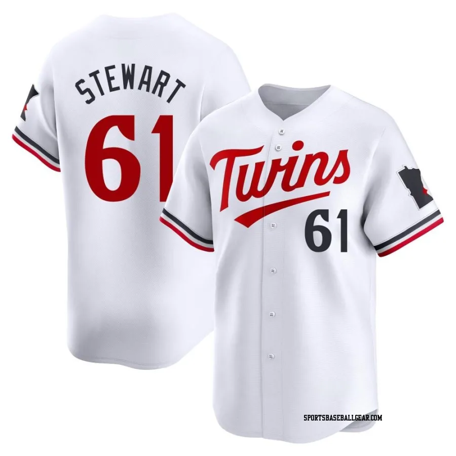 Brock Stewart Youth Minnesota Twins White Limited Home Jersey