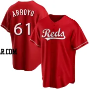 Bronson Arroyo Men's Cincinnati Reds Red Replica Alternate Jersey