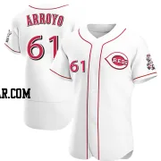 Bronson Arroyo Men's Cincinnati Reds White Authentic Home Jersey