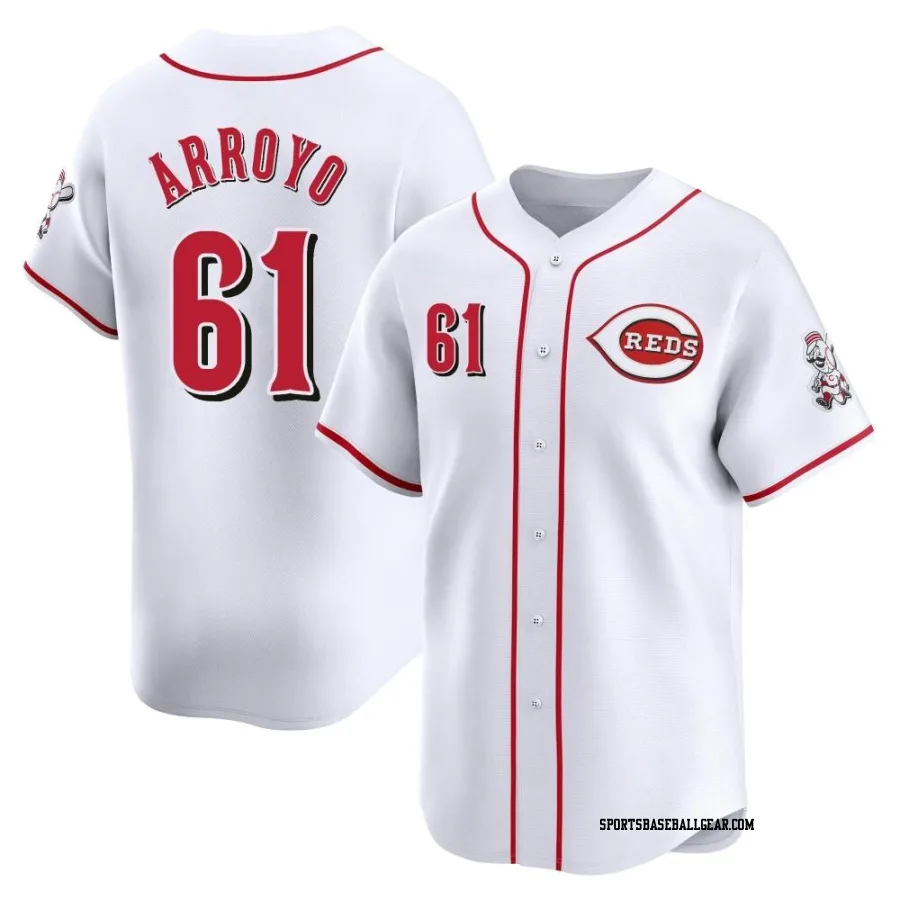 Bronson Arroyo Men's Cincinnati Reds White Limited Home Jersey