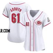 Bronson Arroyo Women's Cincinnati Reds White Limited Home Jersey