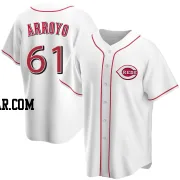 Bronson Arroyo Youth Cincinnati Reds White Replica Home Jersey