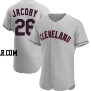 Brook Jacoby Men's Cleveland Guardians Gray Authentic Road Jersey