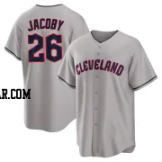 Brook Jacoby Men's Cleveland Guardians Gray Replica Road Jersey