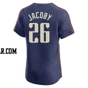 Brook Jacoby Men's Cleveland Guardians Navy Elite 2024 City Connect Jersey