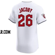 Brook Jacoby Men's Cleveland Guardians White Elite Home Jersey