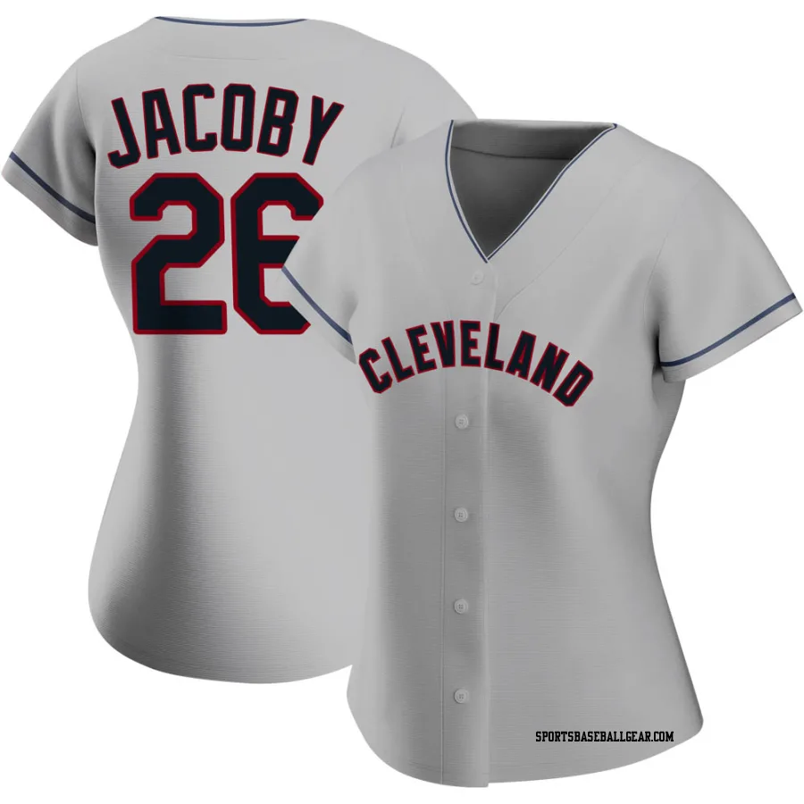 Brook Jacoby Women's Cleveland Guardians Gray Authentic Road Jersey