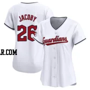 Brook Jacoby Women's Cleveland Guardians White Limited Home Jersey