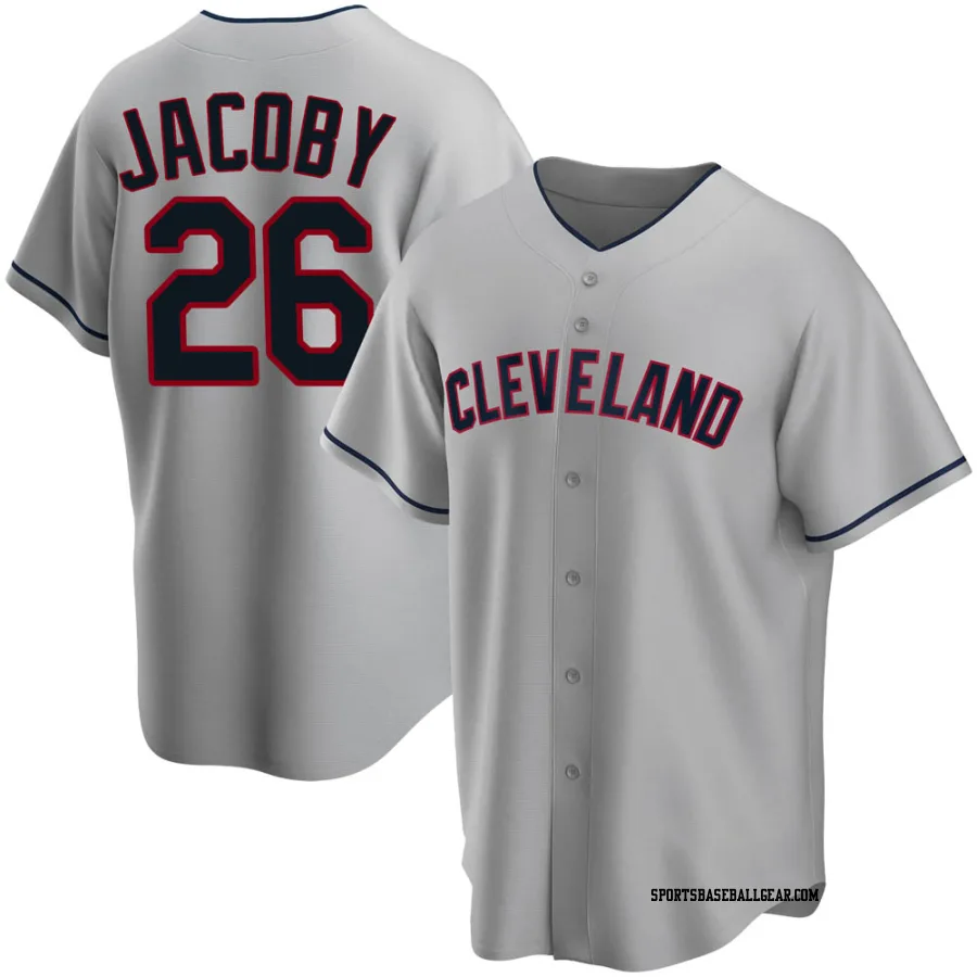 Brook Jacoby Youth Cleveland Guardians Gray Replica Road Jersey