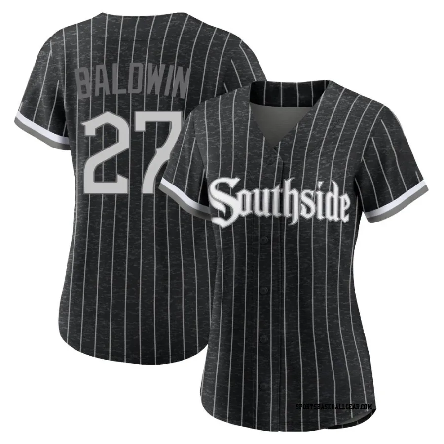 Brooks Baldwin Women's Chicago White Sox Black Replica 2021 City Connect Jersey