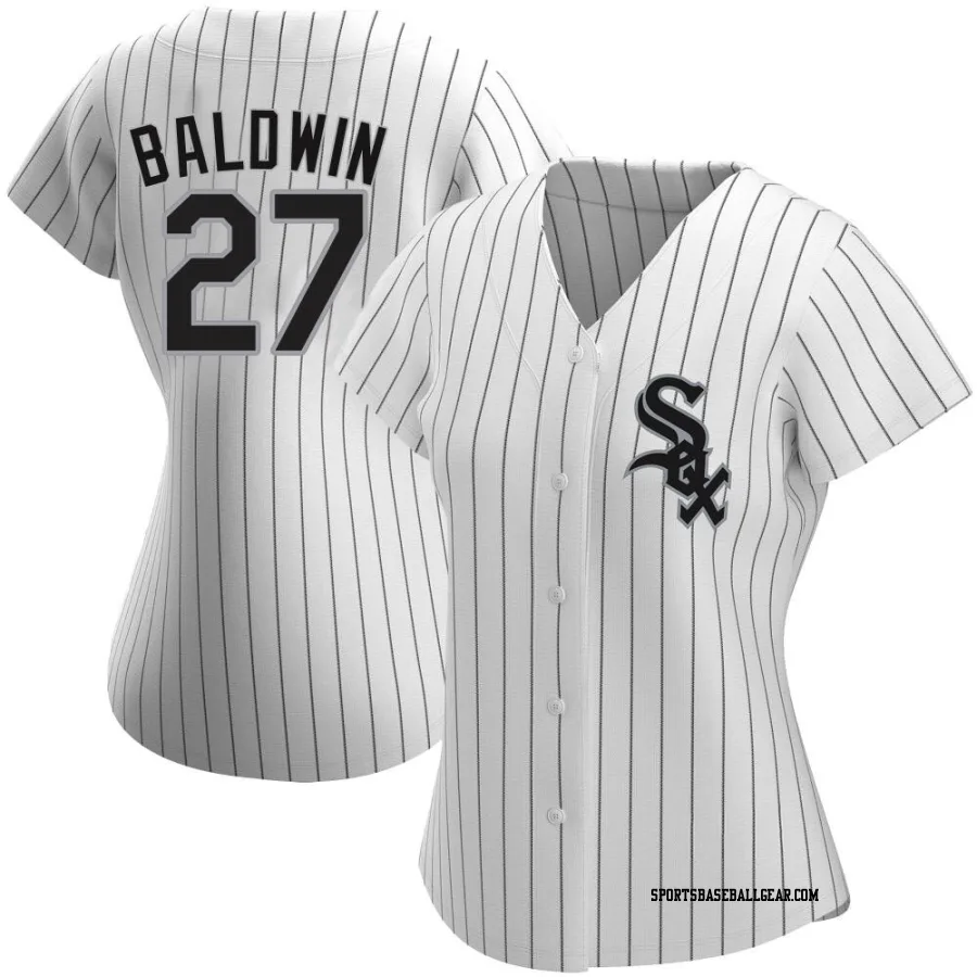 Brooks Baldwin Women's Chicago White Sox White Replica Home Jersey