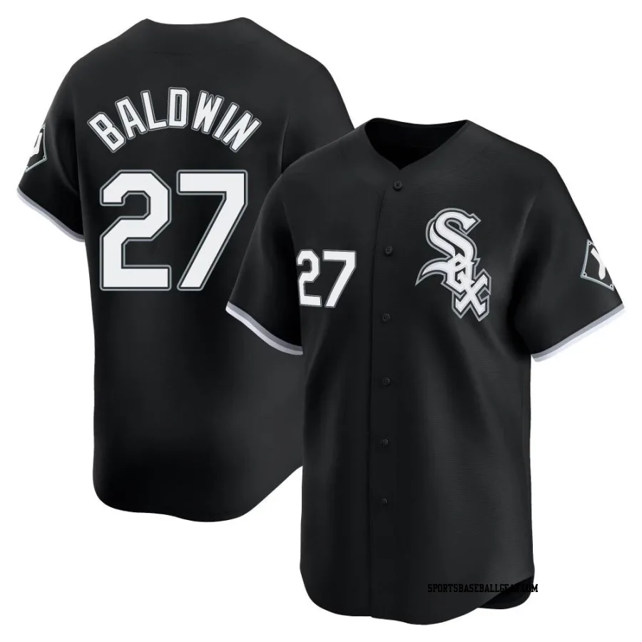 Brooks Baldwin Youth Chicago White Sox Black Limited Alternate Jersey