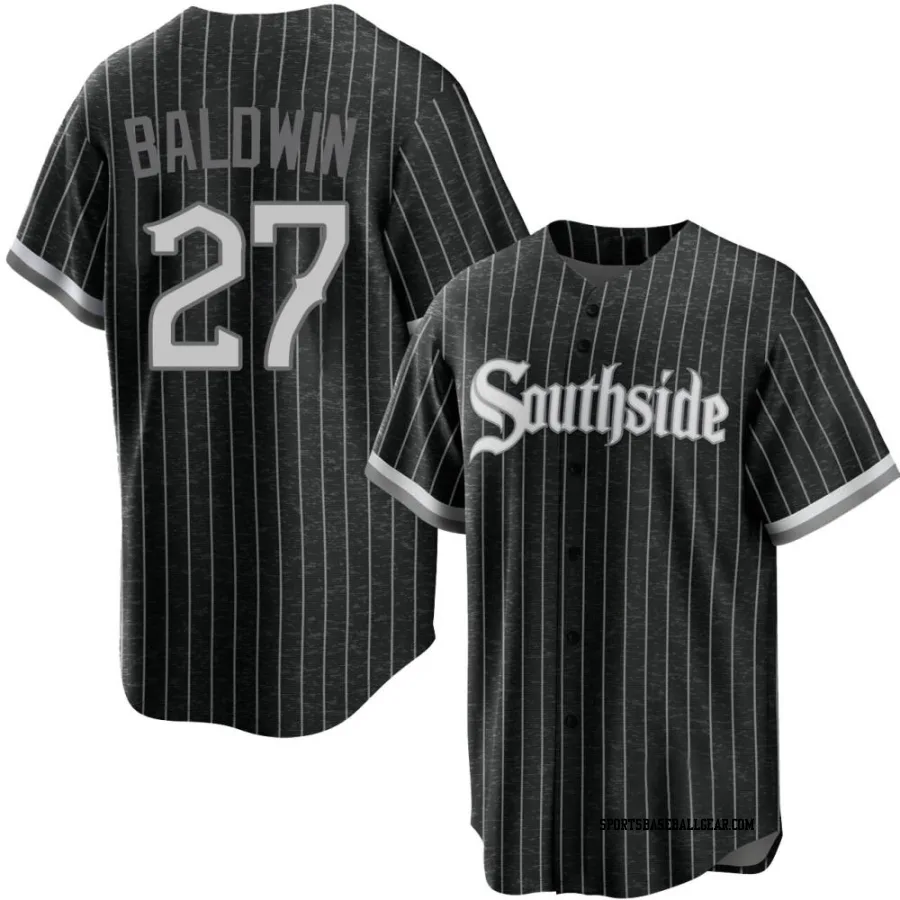 Brooks Baldwin Youth Chicago White Sox Black Replica 2021 City Connect Jersey